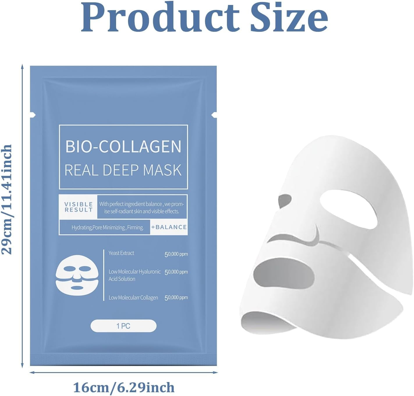 Biodance Collagen Mask, Biodance Collagen Mask Overnight, Bio Collagen Face Mask, Biodance Bio-Collagen Real Deep Mask (5PCS)