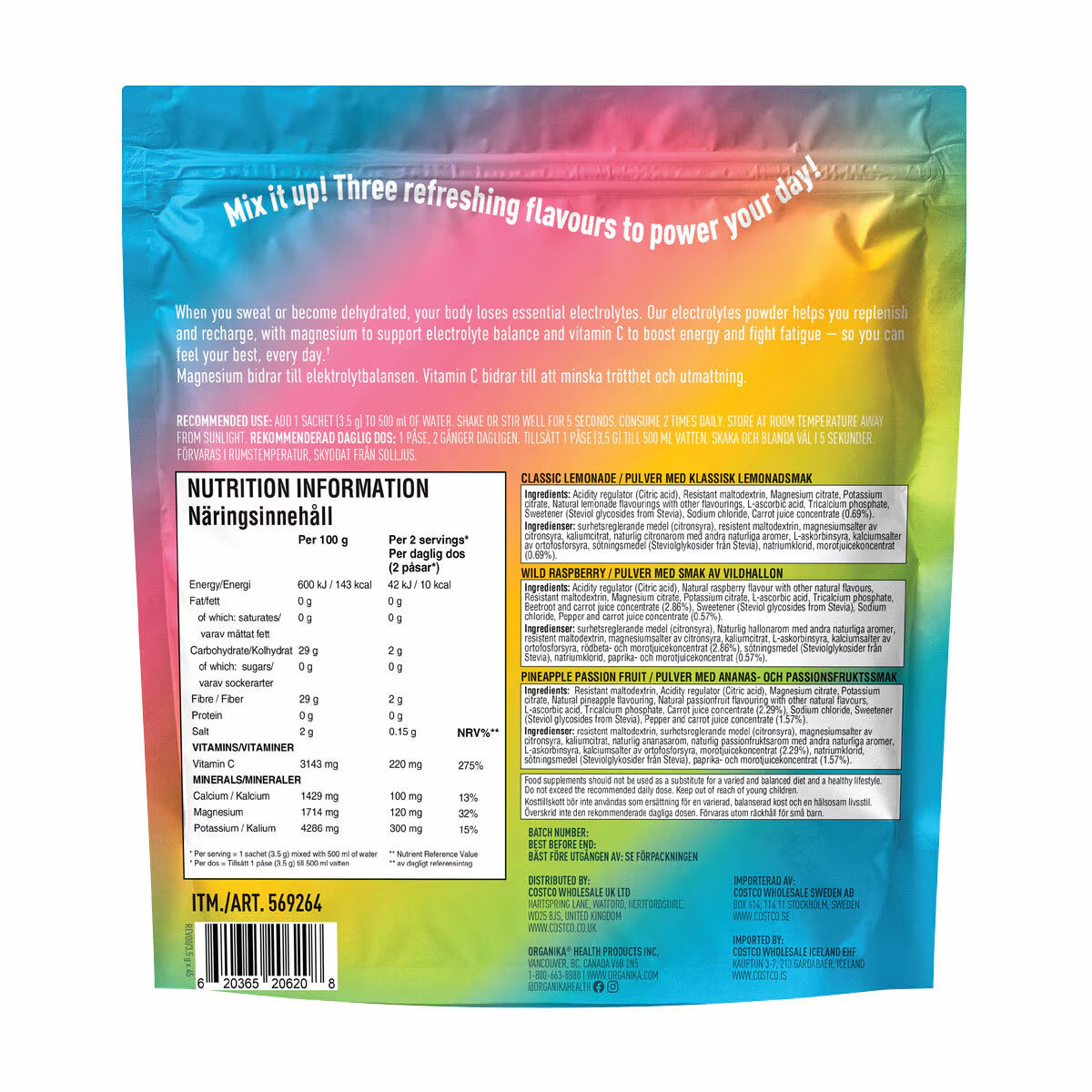 Electrolytes Variety Pack 45Ct 569264